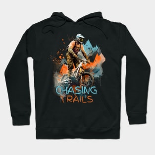 Chasing Trails | Downhill Daredevil's MTB Adventure Shirt Hoodie